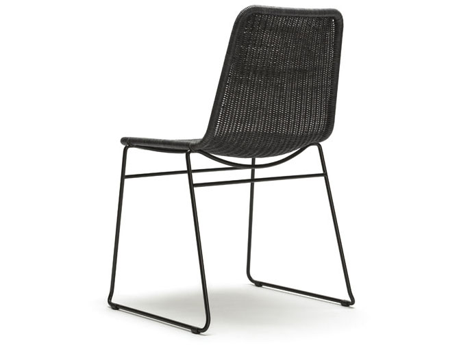 C607 Chair - rattan stacking chair by Yuzuru Yamakawa